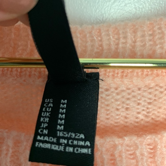 I Love Malibu Cozy Soft Knit Peach Sweater /Size M - Picture 4 of 5